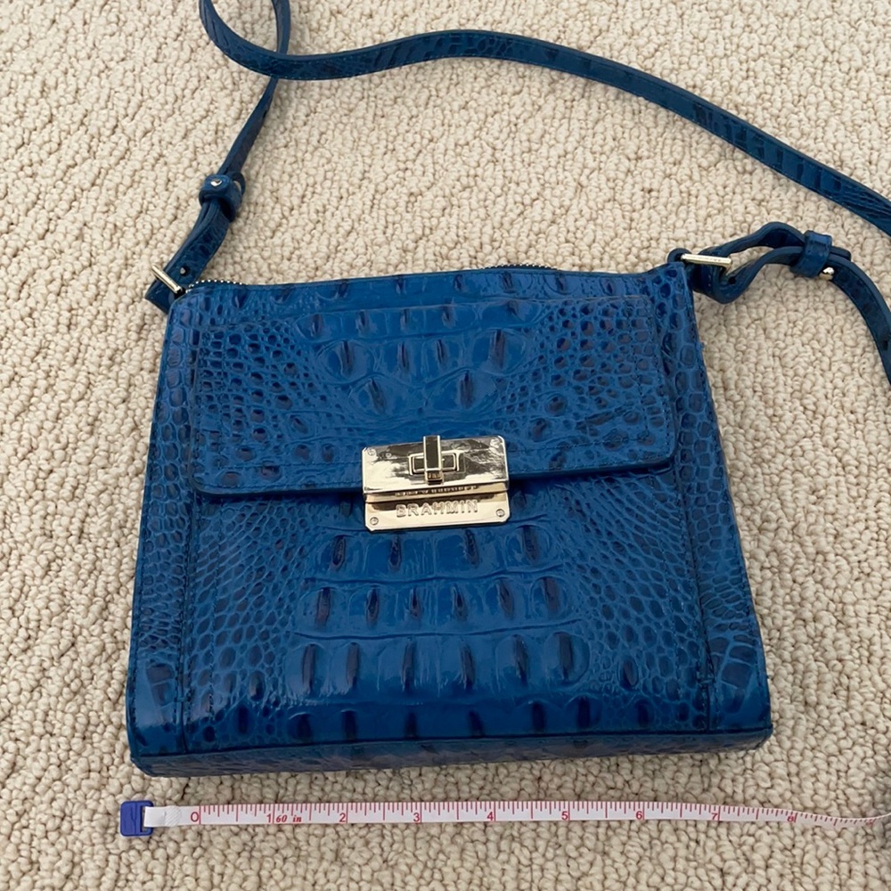 Blue cross body bag